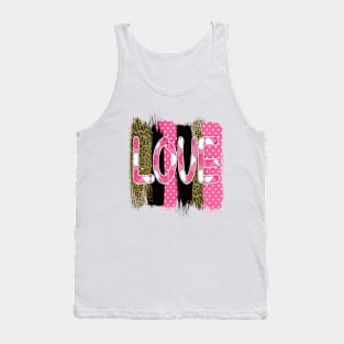 Love. Brush Strokes. Tank Top